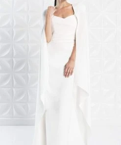 Alexander By Daymor - 1272 Strapless V-Neck Long Evening Dress
