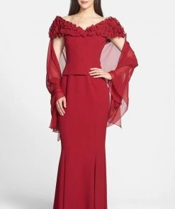 Alexander By Daymor - 2003 Ruffles Off Shoulder Evening Gown