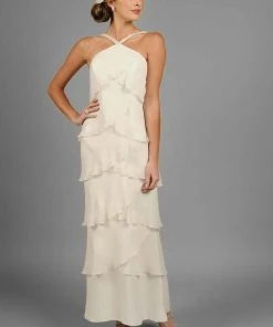 Alexander By Daymor - 34512 Beaded Neck Layered Dress