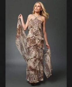 Alexander By Daymor - 34512 Beaded Neck Layered Dress