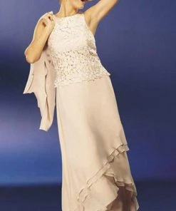 Alexander By Daymor 5137 Tiered Tulip A-Line Dress