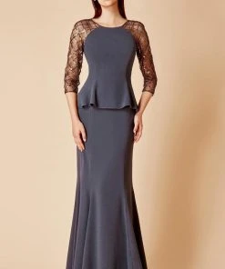 Alexander By Daymor - 650 Embellished Bateau Sheath Dress