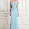 Alexander By Daymor - 759 Jeweled Embroidered Lace Off Shoulder Gown