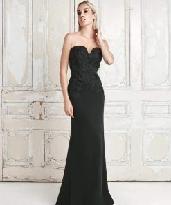 Alexander By Daymor - 776 Floral Applique Sweetheart Sheath Dress With Cape 7 Alexander By Daymor - 776 Floral Applique Sweetheart Sheath Dress With Cape