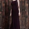 Alexander By Daymor - 861 Embellished Cape Fitted Evening Dress