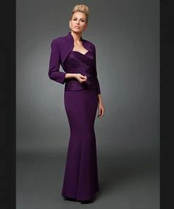 Alexander By Daymor - Three Piece Sweetheart Trumpet Dress 707003