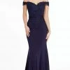 Alyce Paris - 27309 Off Shoulder Trailing Lace Sheath Gown