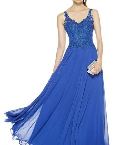 Alyce Paris - 27395 Embellished A-line Long Dress