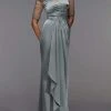 Alyce Paris - 27476 Appliqued Drape-Ornate Cascade Sheath Dress
