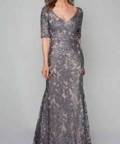 Alyce Paris 27497 - Short Sleeved Evening Dress