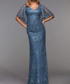 Alyce Paris - 27506 V Neck Sheath Evening Gown