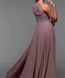 Alyce Paris - 27528 Embellished Bod Flowy Dress