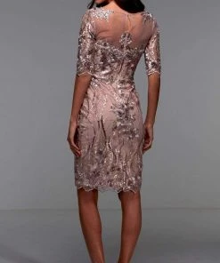 Alyce Paris - 27531 Illusion Embroidered Semi-Formal Dress