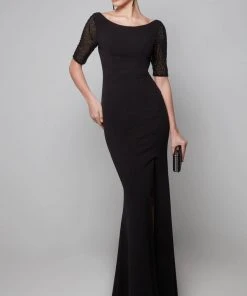 Alyce Paris 27628 - Bejeweled Scoop Neck Formal Dress