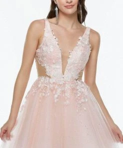 Alyce Paris 3099 - V-Straps Cocktail Dress