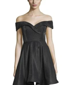 Alyce Paris 4184 - Off Shoulder A-Line Short Dress 13 Alyce Paris 4184 - Off Shoulder A-Line Short Dress