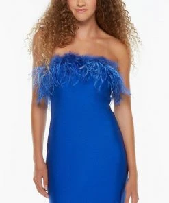 Alyce Paris 4524 - Feathered Strapless Cocktail Dress
