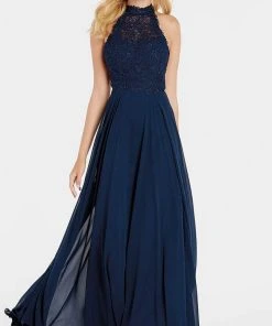 Alyce Paris - 60354 Beaded Lace Bodice Flowy Chiffon Evening Gown