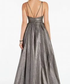 Alyce Paris - 60564 Shimmering Sleeveless High Slit A-Line Gown