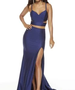 Alyce Paris - 60774 Two Piece Sweetheart Dress With Slit