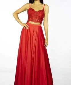 Alyce Paris - 60777 Two Piece V-Neck A-Line Dress 8 Alyce Paris - 60777 Two Piece V-Neck A-Line Dress