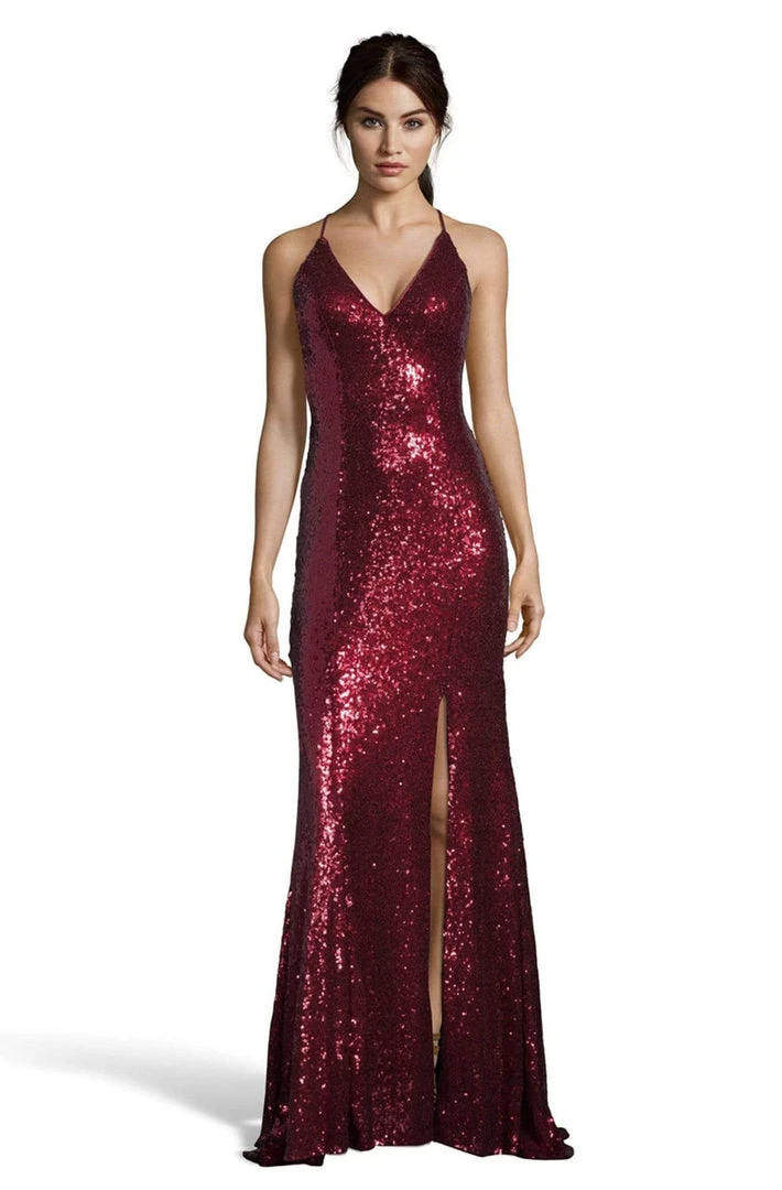 Alyce Paris - 60822 Sleeveless V Neck Fitted Allover Sequins Gown 5 Alyce Paris - 60822 Sleeveless V Neck Fitted Allover Sequins Gown