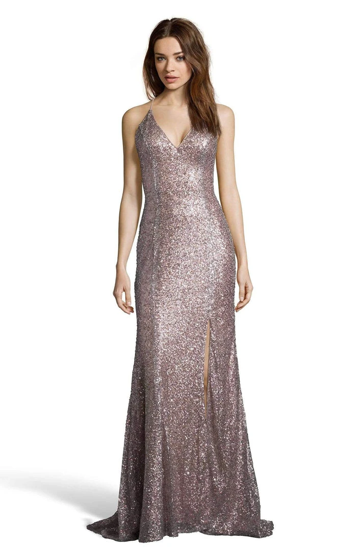 Alyce Paris - 60822 Sleeveless V Neck Fitted Allover Sequins Gown 9 Alyce Paris - 60822 Sleeveless V Neck Fitted Allover Sequins Gown
