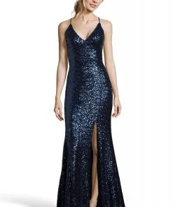 Alyce Paris - 60822 Sleeveless V Neck Fitted Allover Sequins Gown 13 Alyce Paris - 60822 Sleeveless V Neck Fitted Allover Sequins Gown