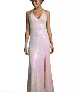 Alyce Paris - 60822 Sleeveless V Neck Fitted Allover Sequins Gown 15 Alyce Paris - 60822 Sleeveless V Neck Fitted Allover Sequins Gown