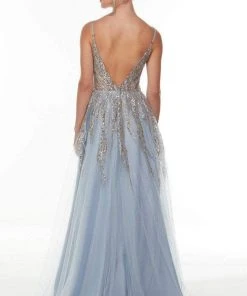 Alyce Paris - 61070 Sheer Embellished A-Line Gown