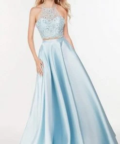 Alyce Paris - 61104 High Halter Two Piece Dress