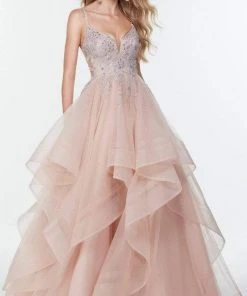 Alyce Paris - 61109 Sleeveless Cutout Back Ballgown