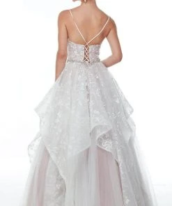 Alyce Paris - 61111 Scoop Neck Layered Ballgown