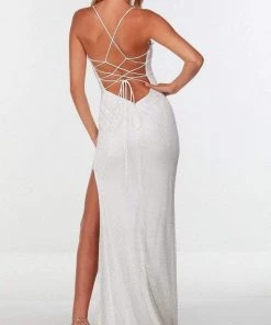 Alyce Paris - 61119 Spaghetti Straps Sheath Gown