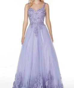 Alyce Paris - 61131 Sleeveless Floral Embroidered Ballgown