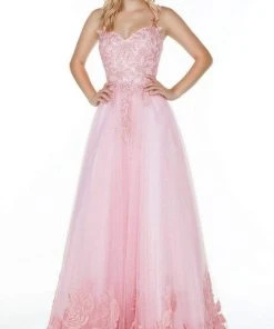 Alyce Paris - 61131 Sleeveless Floral Embroidered Ballgown