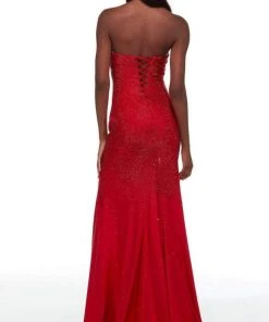 Alyce Paris - 61137 Bead-Ornate High Slit Gown