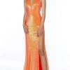 Alyce Paris - 61144 Sleeveless Sequined High Slit Gown