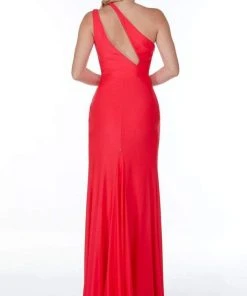 Alyce Paris - 61164 Shoulder Slit Evening Gown 9 Alyce Paris - 61164 Shoulder Slit Evening Gown