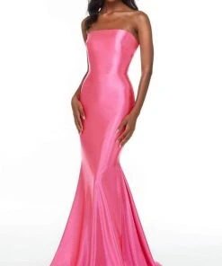 Alyce Paris - 61176 Strapless Satin Mermaid Dress