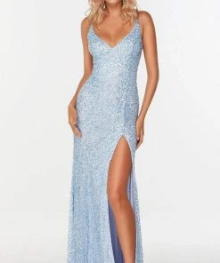 Alyce Paris - 61178 V-Neck Beaded Tulle Dress