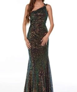 Alyce Paris - 61208 Asymmetric Cutout Back Long Gown