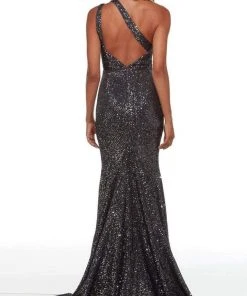 Alyce Paris - 61208 Asymmetric Cutout Back Long Gown