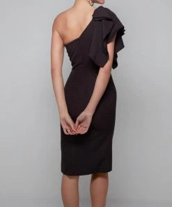 Alyce Paris 70005 - Ruffle Sleeve Fitted Formal Dress