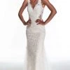 Alyce Paris - 7017 Sequined Lace Sheath Bridal Gown 1 Alyce Paris - 7017 Sequined Lace Sheath Bridal Gown