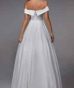Alyce Paris - 7023 Off Shoulder A-Line Bridal Dress