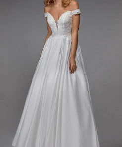 Alyce Paris - 7034 Off Shoulder Classic Bridal Dress
