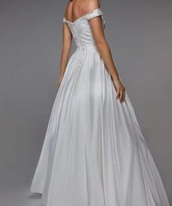 Alyce Paris - 7034 Off Shoulder Classic Bridal Dress