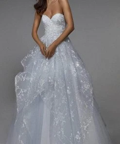 Alyce Paris 7041 - Strapless Sweetheart Neck Wedding Gown