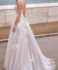 Alyce Paris 7043 - Embroidered Tulle Ballgown